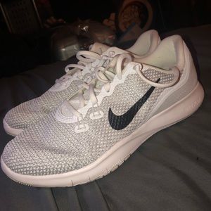 White/Silver Nike Running Training Sneakers